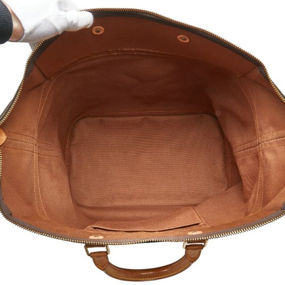 LOUIS VUITTON Brown Monogram Leather Boston Bag - Picture 8 of 11